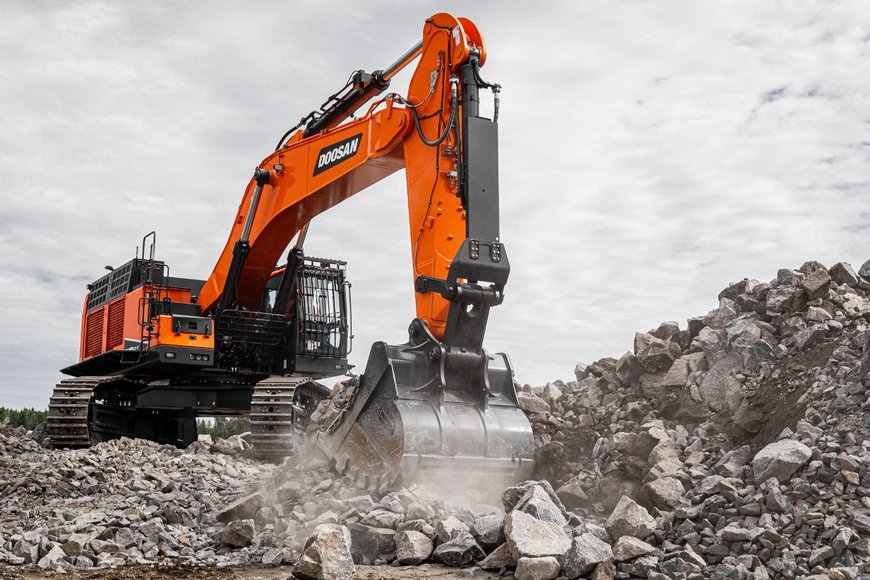 Nouvelle pelle Doosan : la plus performante des pelles de 80 tonnes